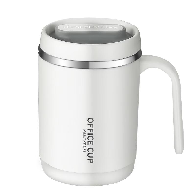 CAIZHI 304 Stainless Steel Double Wall Insulated Mug with Lid and Handle