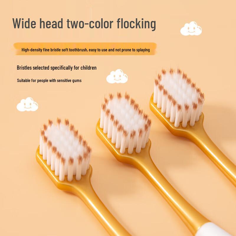 Little Calf Adventure Kinder Zahnbürste mit weichen Borsten 6er-Pack