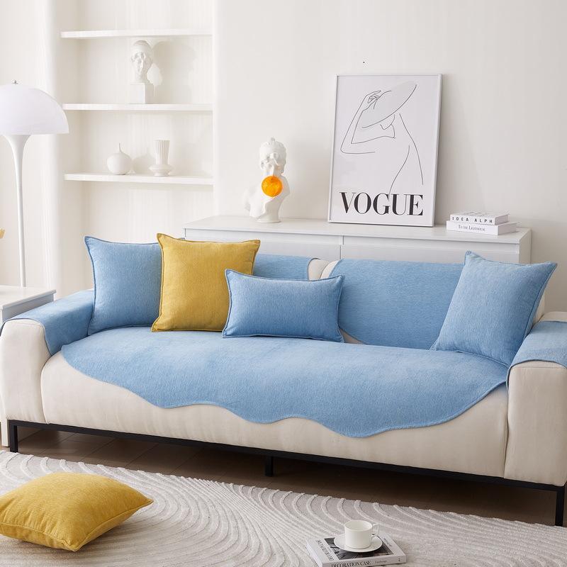 Chenier Special-Shaped Sofa Cushion, Irregular Non-Slip Seat Cushion, Four-Season Universal Sofa Seat Cushion Cover, Cloth Towel Cushion