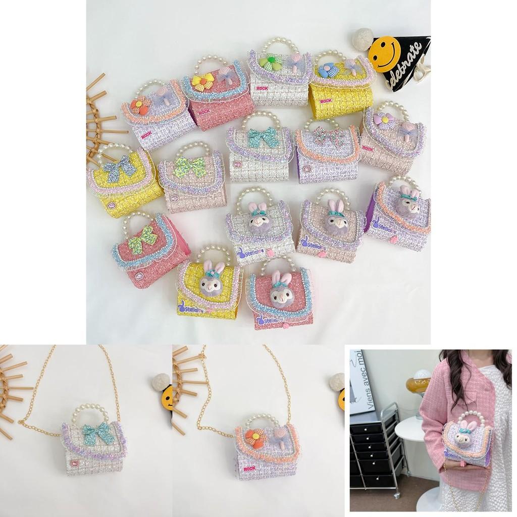 Childrens Pearl Crossbody Bag With And Breathable Cotton Linen For Girls Daily Use