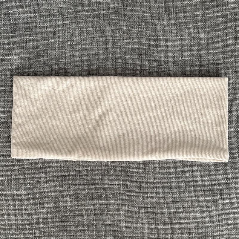 Sportliches Stirnband im koreanischen Stil mit Rippenmuster für Männer und Frauen - Unifarben für Laufen, Tennis, Basketball und Badminton