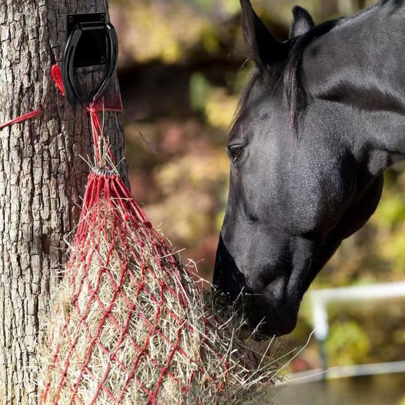 A1A2 2 Stück Massiver Metall-Pferde-Anbindering Pferdepflegezubehör für Außenzaun