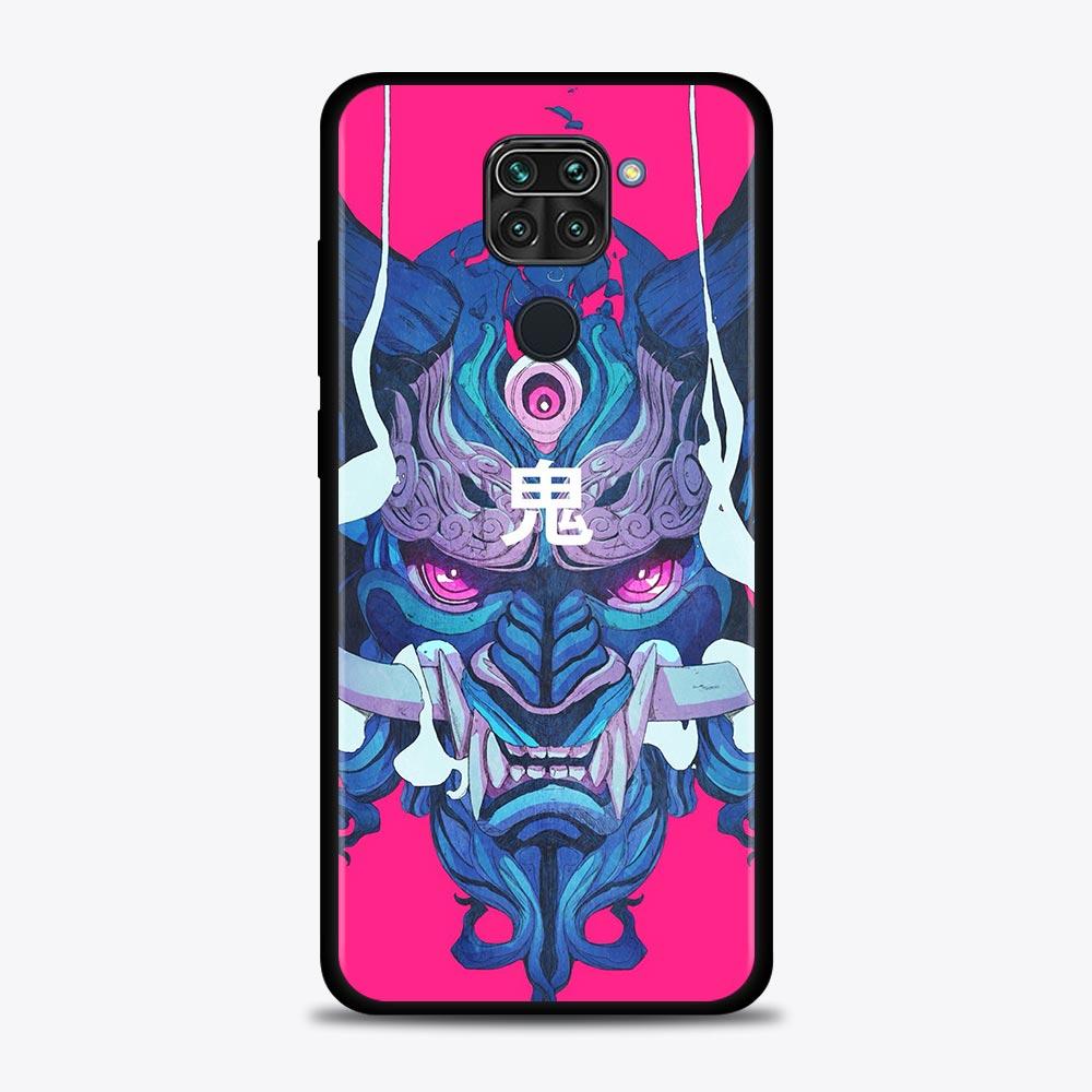 Case For Xiaomi Redmi Note 11S 11T 11 10 8 Pro 8 8T 9 9T 9S 10 Capa for Redmi K50 K40S K40 10 9A 9C 9 Japan Samurai Oni Mask