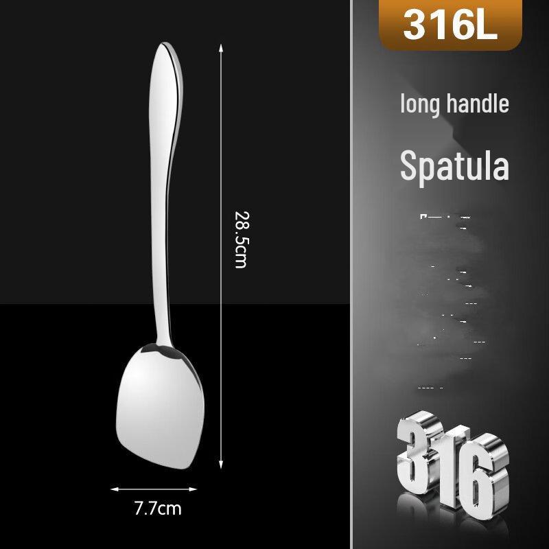 

ZISIZ 316L Stainless Steel Long Handle Spatula Set (2-Pack)