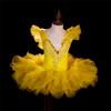 Summer Stage Ballet Dance Dress Girls Performance Tutu Kids Clothes Vestido Girl Mesh Princess Dress for Children's Day
