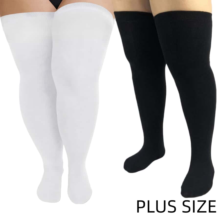 Girls Comfortable Plus Size Over The Knee Boot Long Socks Thigh High Stockings for Oversize Women Leg Warmers Large 3XXXL