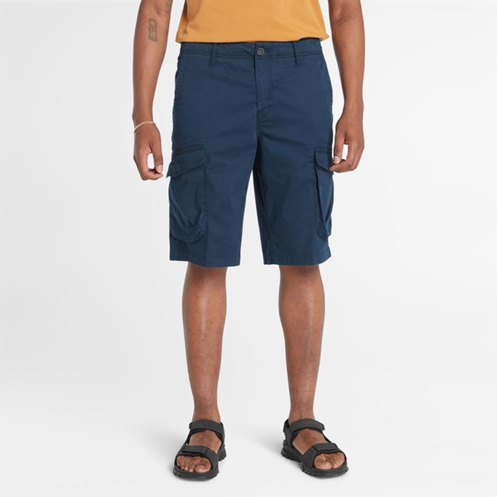 Timberland Heritage Relaxed Twill Cargo Dark Size 33 Men's Shorts, Sapphire, (TB0A2C5A4331)