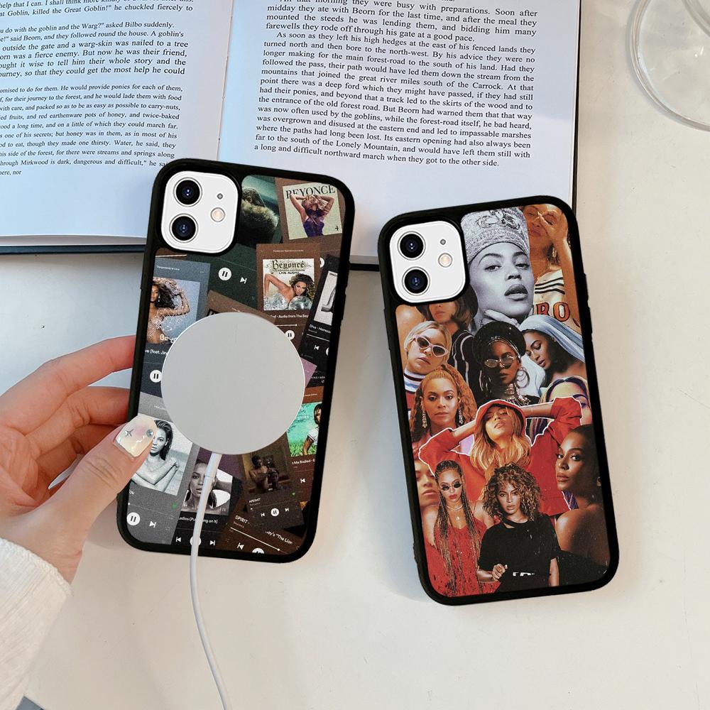 B-Beyonce Hot Singer Phone Case Magnetic Case For IPhone 16 14 13 12 11 15 Pro Max Plus For Magsafe Wireless Charge Cover