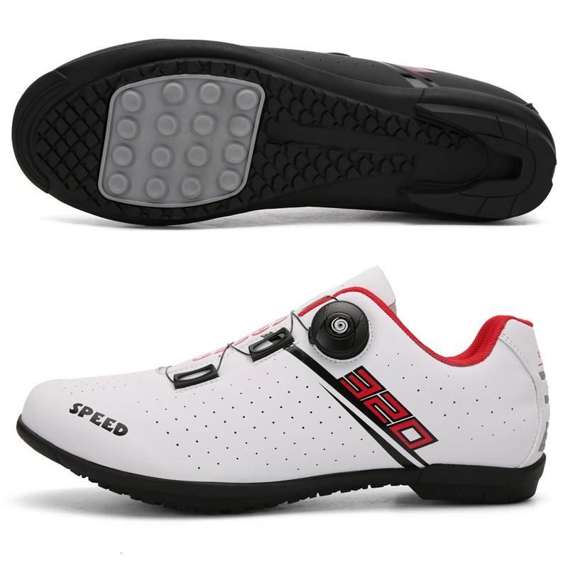 Road Cycling Shoes With Cleat Compatibility Breathable Stiff Sole Mountain Bike Locking Pedal Unisex