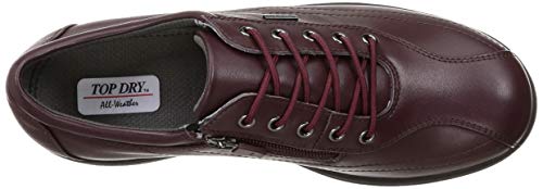 Asahi Top Dry Women's Waterproof Gore-Tex Rain Sneakers (Model TDY-7302), Burgundy, Size 25.0 Cm, 3E