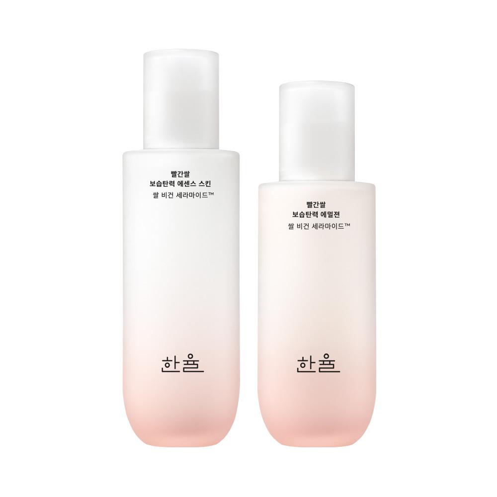 Hanyul [gift Set] Hanyul Red Rice Moisturizing And Elastic 2 Piece Set  Essence 150ml+emulsion 125ml 