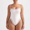 Sexy Spitzenbesetzter High-Waist Formender Strumpfhalter-Bodysuit Für Damen