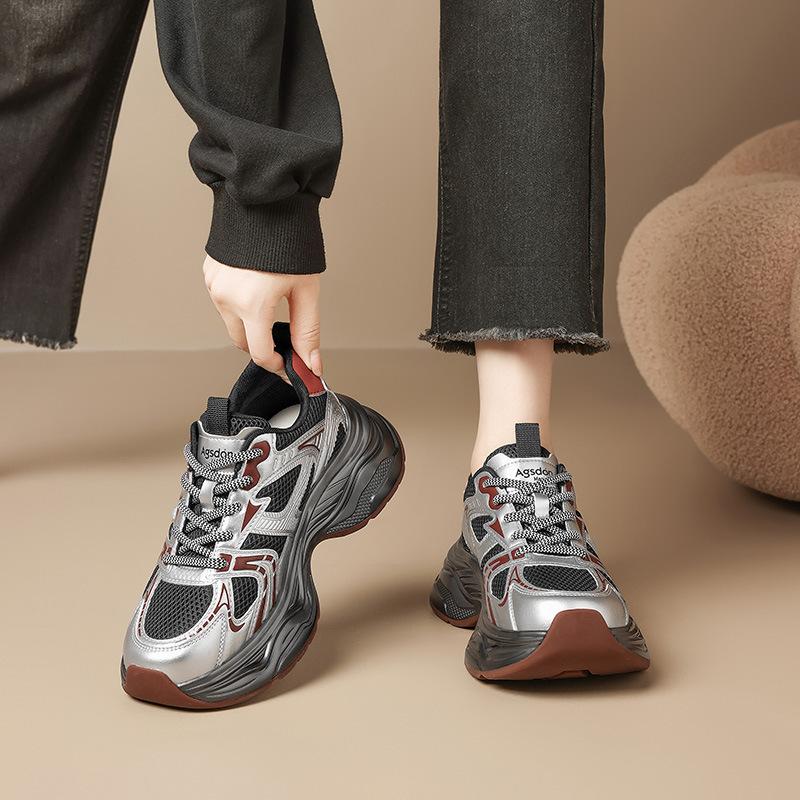 Augustine Platform Dad Shoes Women's 2025 New Autumn Light Casual Sports Shoes Hiking Hiking Shoes