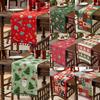 Cartoon Pattern Christmas Table Runner Santa Claus Pattern Table Flag  Home Decorations