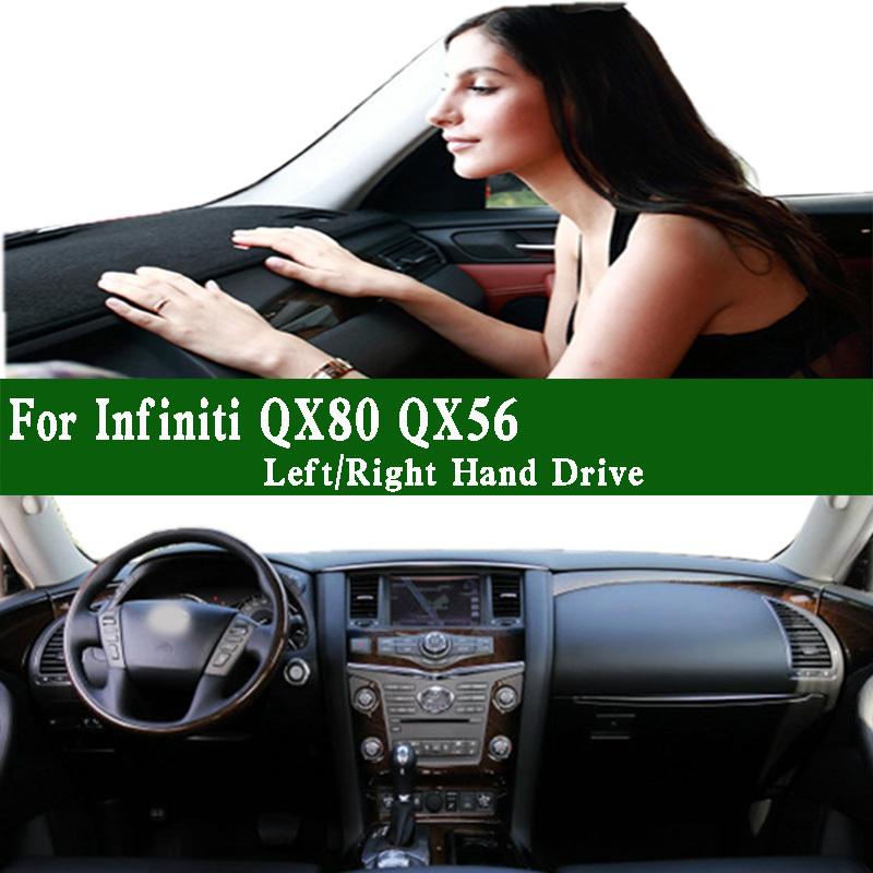 For Infiniti QX80 QX56 Dashmat Dashboard Cover trument Panel Sunscreen ulation Protective Pad Anti-Dirt Proof Ornaments