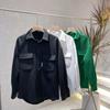 Men's Fashion Casual Lapel Shirt Jacket - Trendy, Loose Knit Design for Autumn