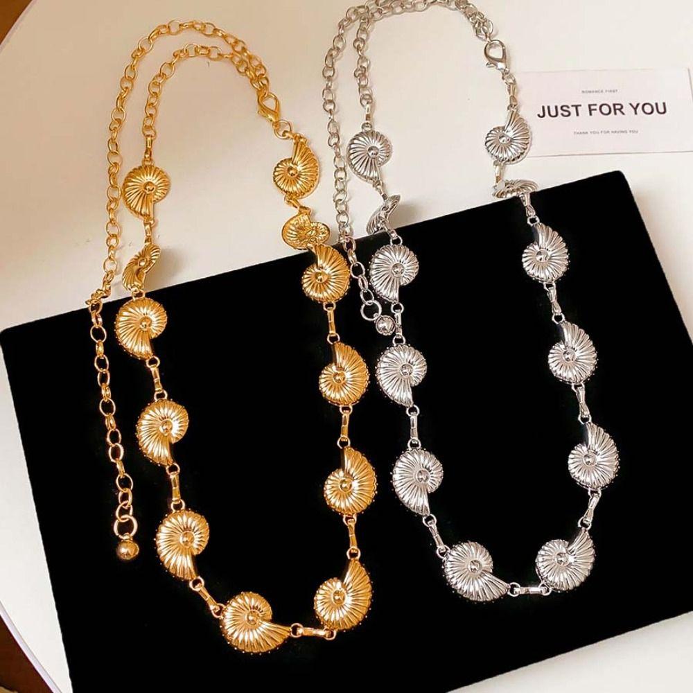 Bohemian Body Chain Adjustable Conch Waist Decorations Fashion Shell Waist Link  For Women