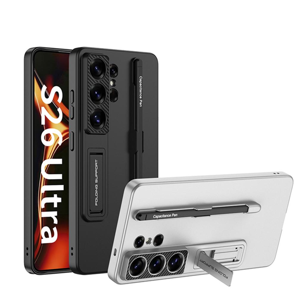 GKK Чохол для Samsung Galaxy S26 Ultra Тонкий з підставкою Задня кришка телефону з полікарбонату зі стилусом