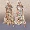 Casual crew neck short-sleeved dress, new summer women's clothing, hot