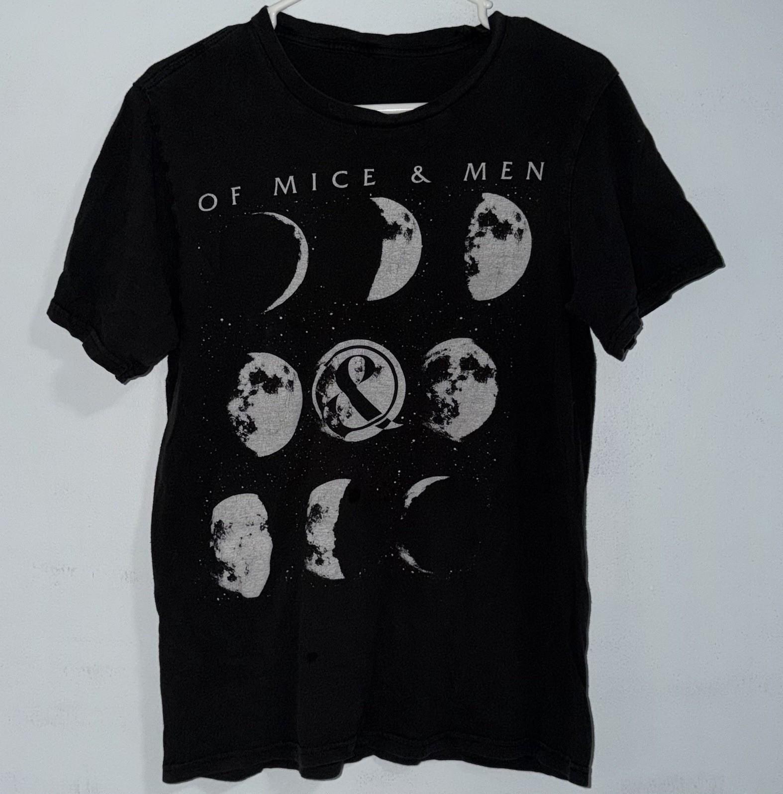Of Mice & Men Black Graphic Print Crew Neck Short Sleeve T-Shirt Size L Unisex T-Shirt XXXL