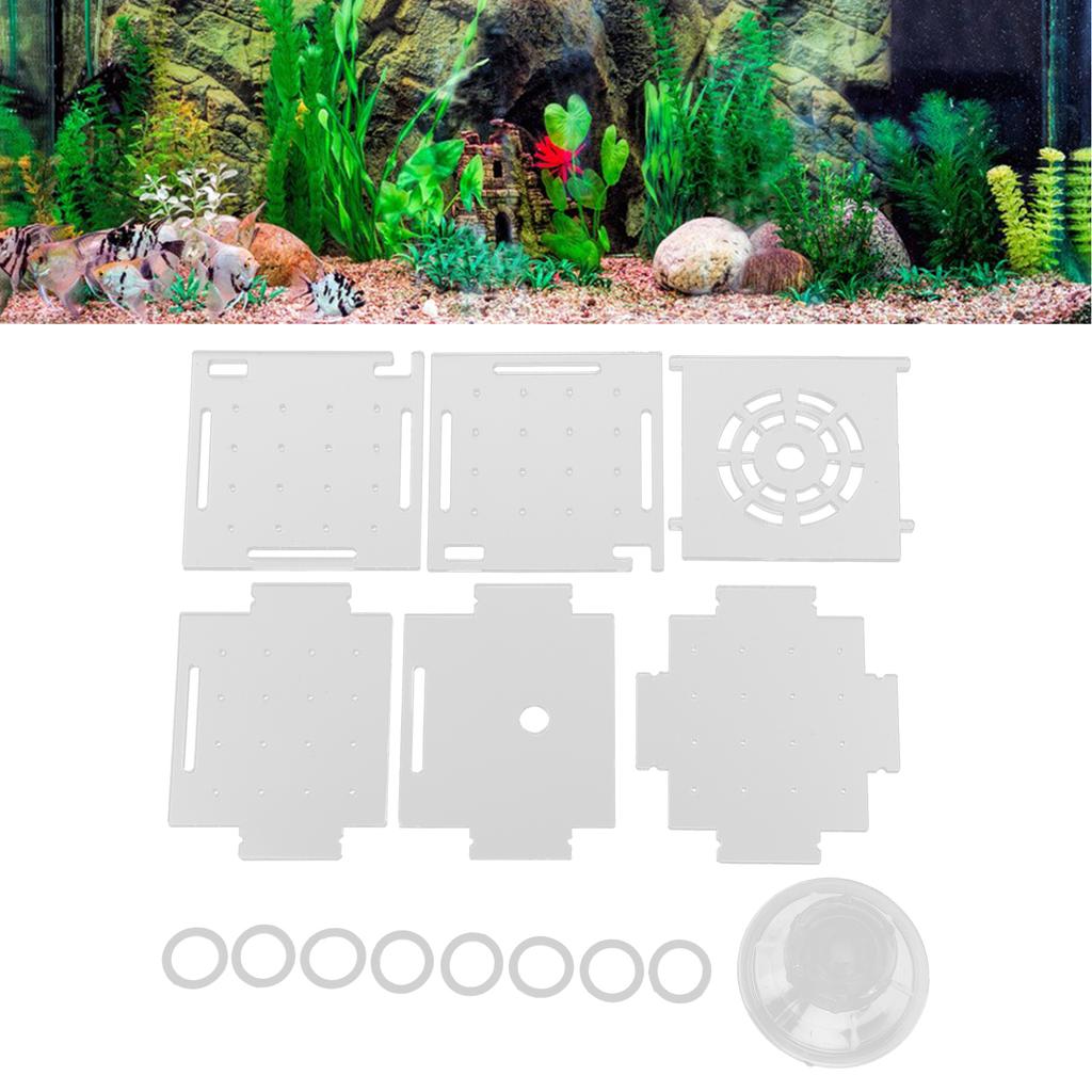Fish Isolation Box Acrylic Fish Breeding Box Aquarium Hatchery for Baby Fishes Shrimp