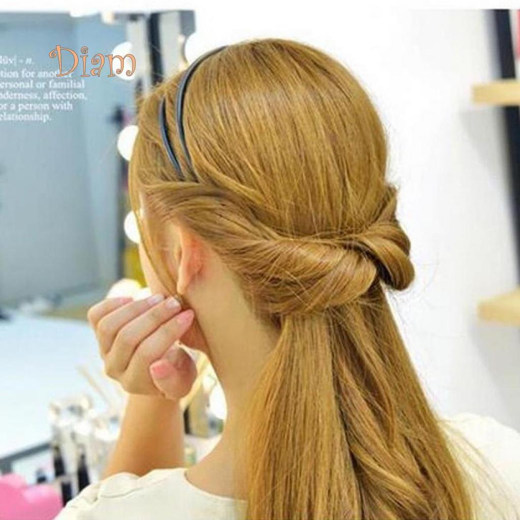 Tenfyer Lady Hair Hoop Band Headband Elastic Rubber String Easy Hair Styling Making Tool
