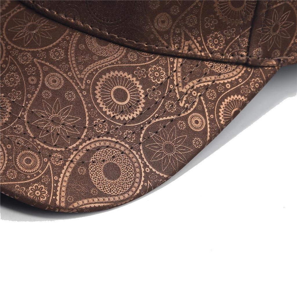 Women's Jacquard Pattern Baseball Cap - Sun Protection Duckbill Hat for Outdoors