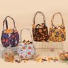 Portable Halloween Candy Bag Non-Woven Pumpkin Candy Bucket Tote Bag Candy Bucket  Kids Party