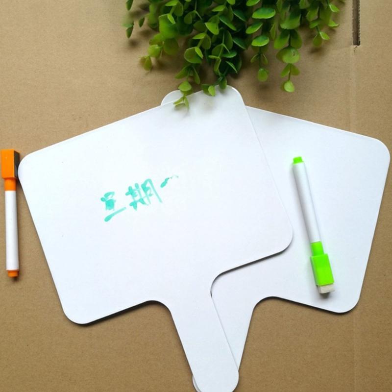 10 Stück Handheld Antwortpaddel Doppelseitige Abwischbare Paddel Kleine Papier Whiteboards Schild Auktionspaddel für Klassenzimmer