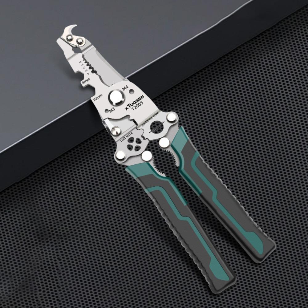 High-carbon Steel Wire Stripping Pliers Foldable Pincers New Electrician Crimpe Pliers Electrician