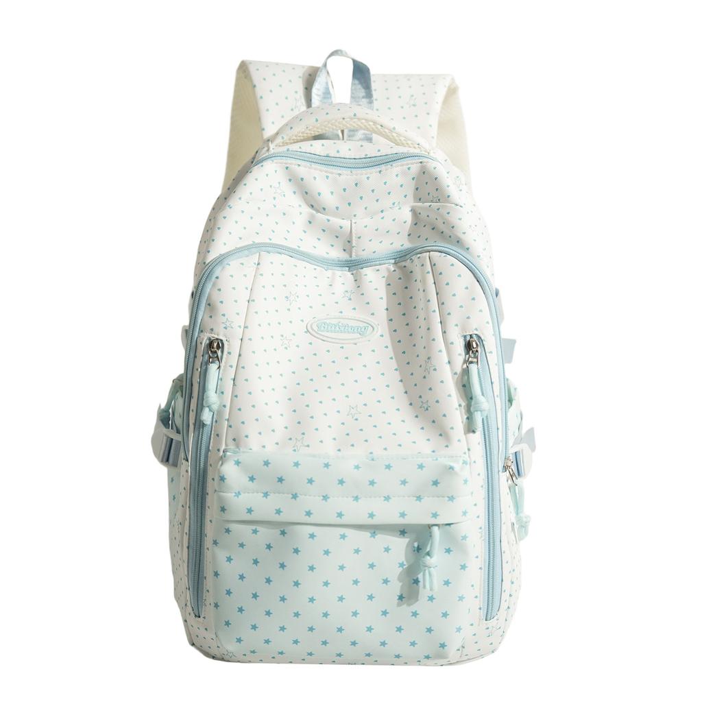 Schoolbag College Style School Bag Women's New Junior High School High Value High School Student Large Capacity Star Backpack College Student Backpack
