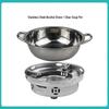 24cm clear soup pot with stainless steel alcohol stove