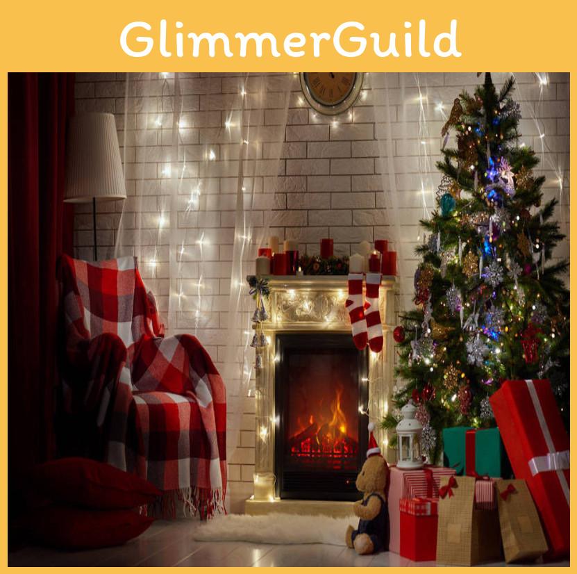 Christmas Fireplace Wall Banner With Durable Polyester Material For Festive Events