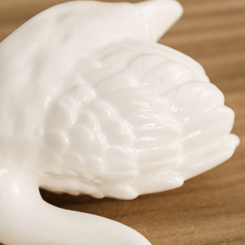 Elegant White Swan Statue Easy To Use Swan Couple Figurine Nordic Black Swan Ornaments  Home Decor