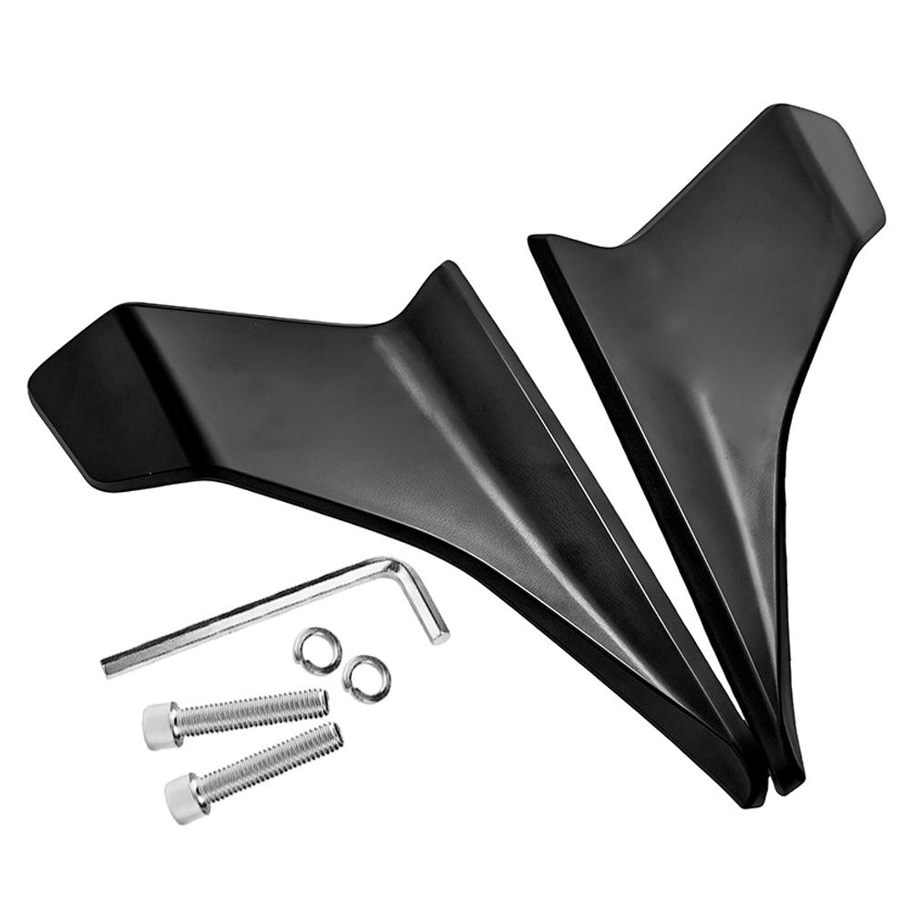1Pair Motorcycle Winglets Aerodynamic Upgrade Air Wings for Racing Style ABS Downforce Kit For CFMOTO 250SR Modification Parts