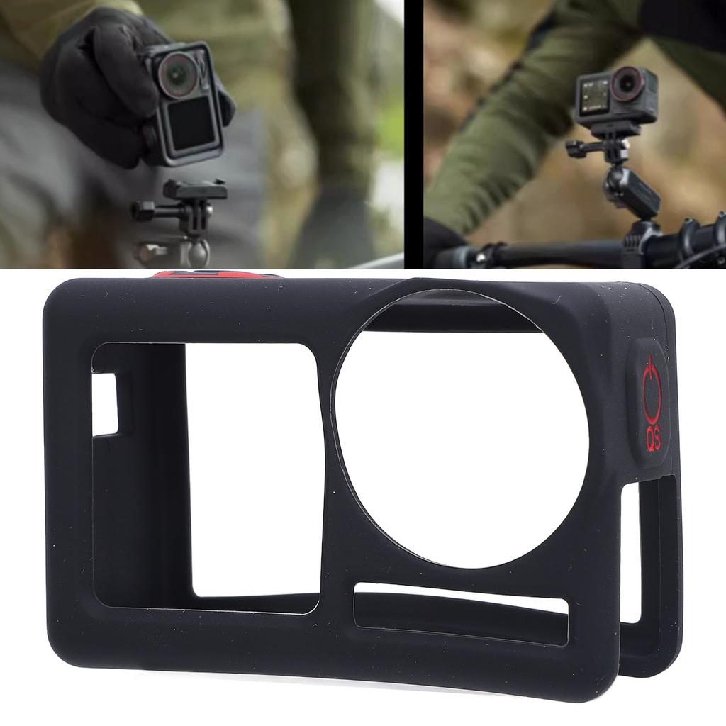 Silicone Protective Sleeve Cover for Action 5 Pro Anti Drop Camera Lens Protector Camera Accessories with Wrist Strap Anti Lost Rope