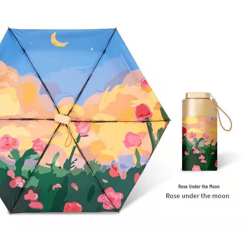 OIMG Ultra-Light Compact Five-Fold Pocket Sun Umbrella