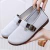 Old Beijing Cloth Shoes Women's Summer New Fly-woven Breathable One-pedal Women's Shoes Soft Soles Not Tired Mother Shoes