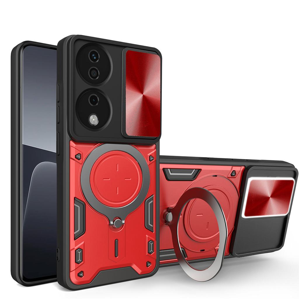 For Honor X7b 4G/90 Smart Case TPU+PC Kickstand Military Grade Shockproof Phone Cover