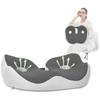 Seating Cushion Soft Comfortable Breathable Buckle Curved Chair Cushion for Office Working Dark