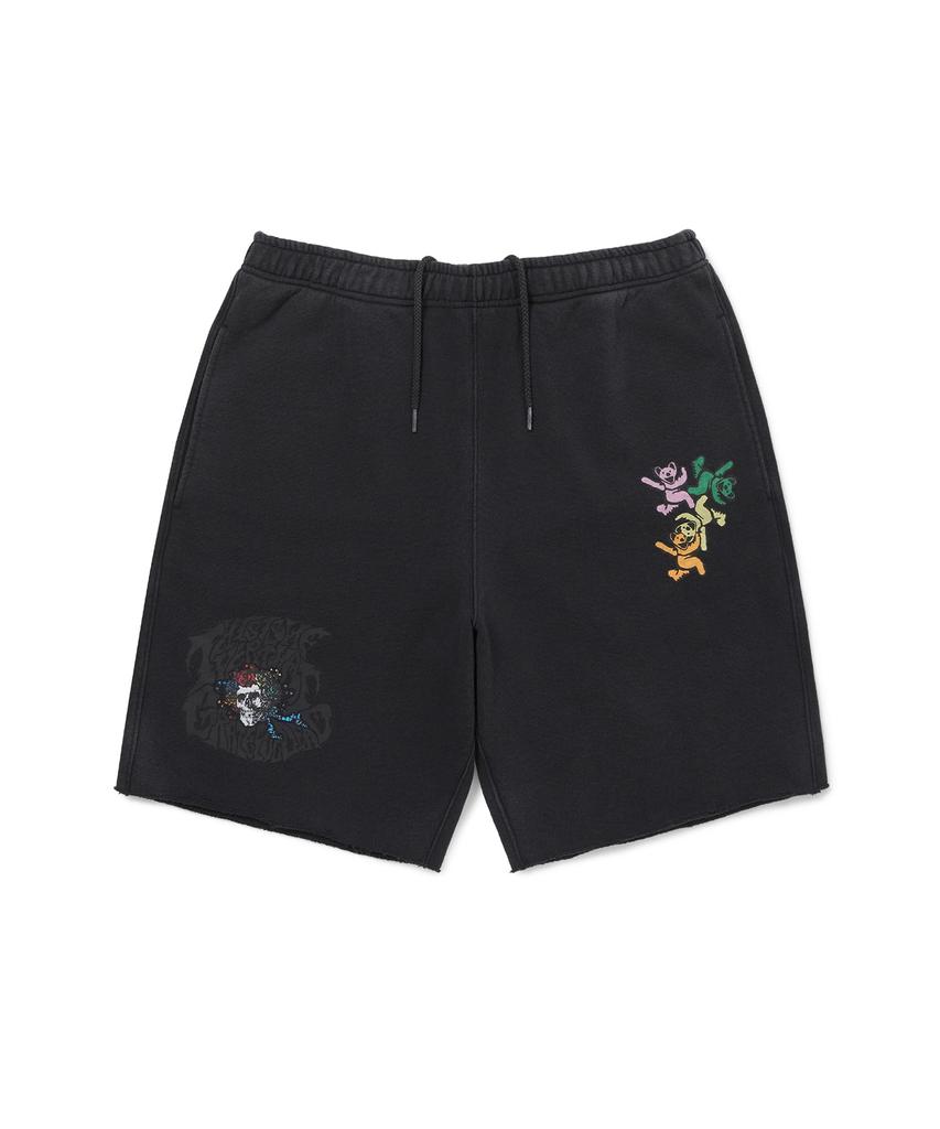 THISISNEVERTHAT Gd Ol Dancing Bears Washed Sweat Short Off Black