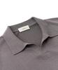 VERNO 26Ssll Open Collar Knit Gray