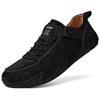 Spring Newest Leather Men Casual Shoes Hand Made Flats Sneakers Men No-Tie Elastic Laces Soft Moccasins Footwear Plus Size 38-48