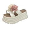 Fashion 7.5CM Heels Wedge Slides Sandals Women Casual Outdoor Slippers Female Summer Non Slip Beach Slipper Walking Chunky Shoes Woman