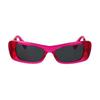 Versace Brand Logo Acetate Rectangular Sunglasses Women's Pink 16554754 0VE4481 543487-Pink F