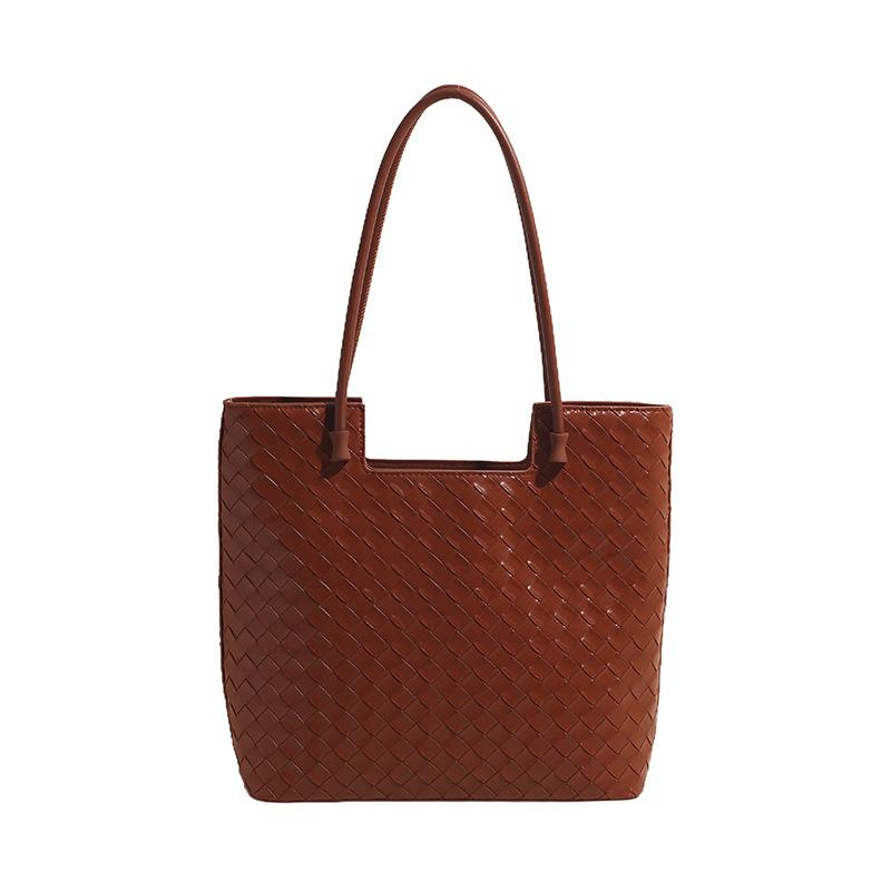 

Портативная модная сумка-тоут Женская новая сумка на плечо большой вместимости Универсальная женская сумка коричневый