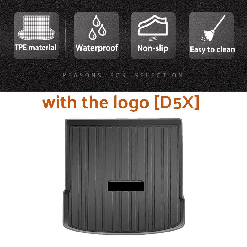 Car Rear Trunk Mat For MG HS MK2 2024 2025 2026 Roewe D5X D5X ERX5 MK3 Waterproof TPE Material Rubber Pad Carpet Car Accessories