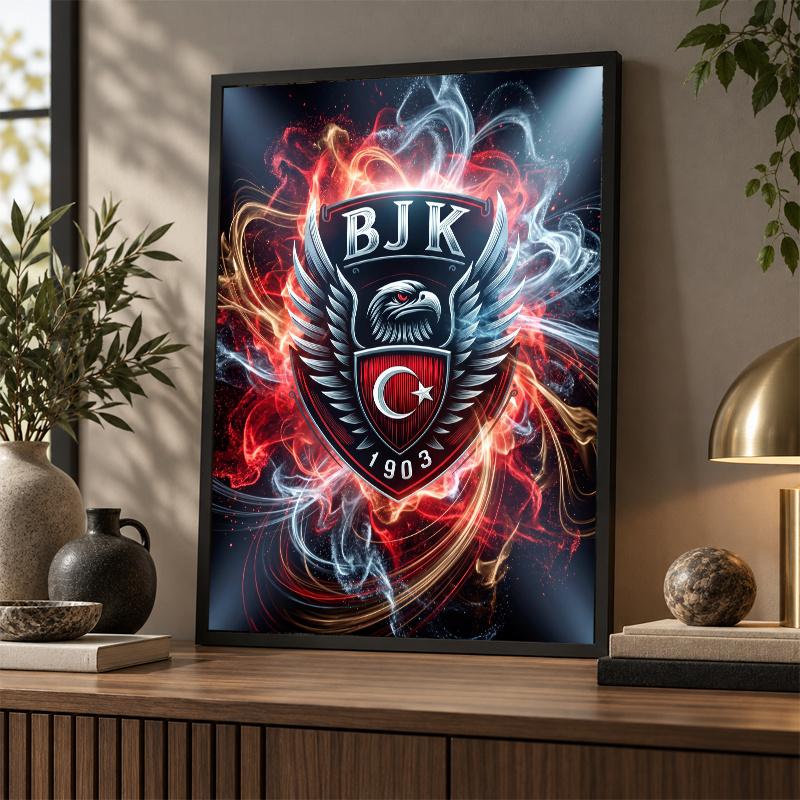 Beşiktaş FC Diamond Painting Kit 5D Full Drill DIY Diamond Mosaic Wall Art Home Decor