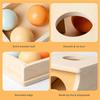 Montessori Wooden Pitch Ball Box Drawer Game Learning Early Education Preschool Training Teaching Kids Aids Baby Toys