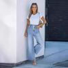 Jeans a zampa larga da donna con vita alta elasticizzata - Stile Y2K (2024)
